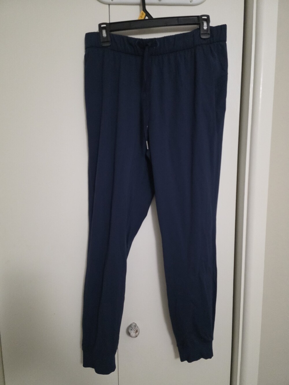 Womens Navy Drawstring Travel  Jogger Pants
